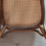 Cane bistro chairs in beech wood
