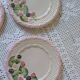 Ensemble de 8 assiettes en barbotine Francesco Guarino