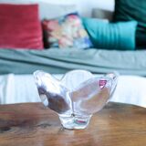 Orrefors Sweden Crystal Flower Bowl