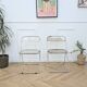 3 chaises Plia - Giancarlo Piretti pour Castelli