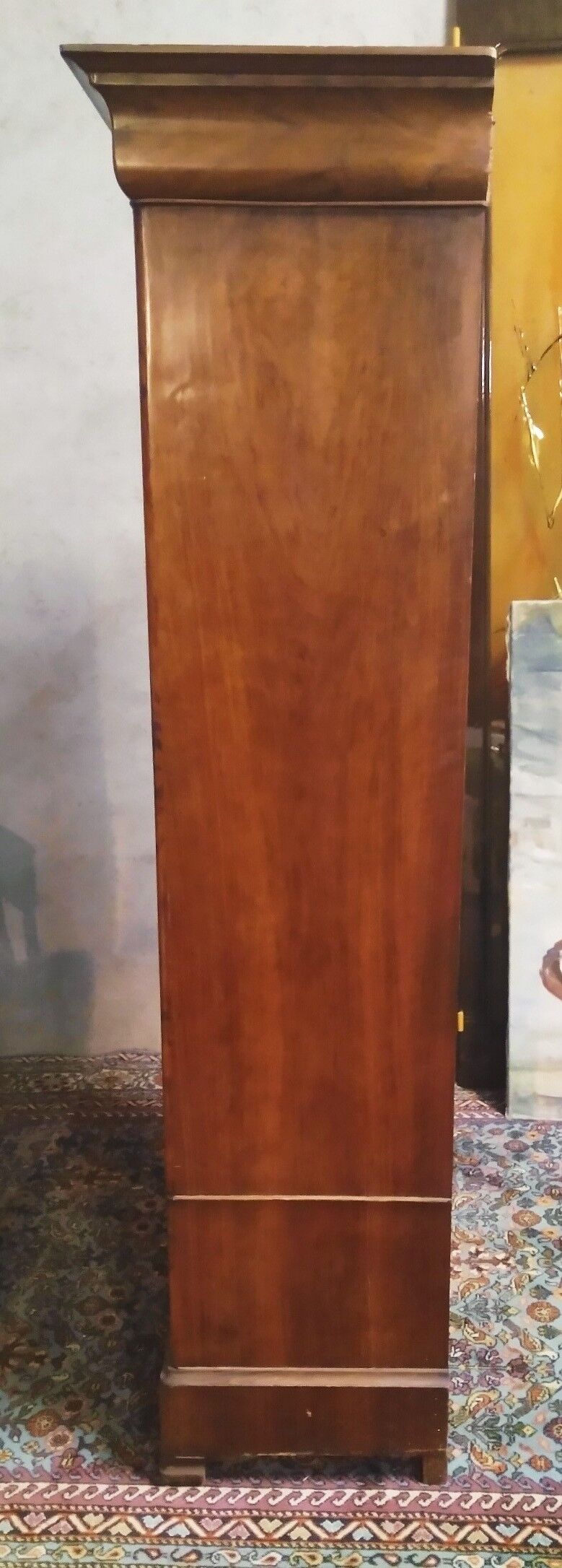 Louis Philippe wardrobe in walnut bramble