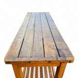 Grande table/comptoir de drapier en hêtre 1900's