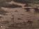 Oil on canvas the sheep herder signed Schmidt