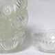 Coupelles en verre ciselé