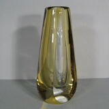 Vintage crystal vase j.b france 1970s