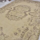 Oushak Floral Handmknotted Carpet SKU 1838