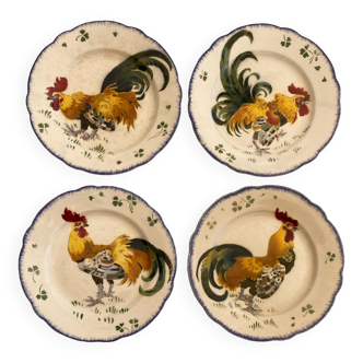 K&G "Roosters" table service from Lunéville, 71 pieces
