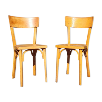 Pair chairs Baumann bistro 50s