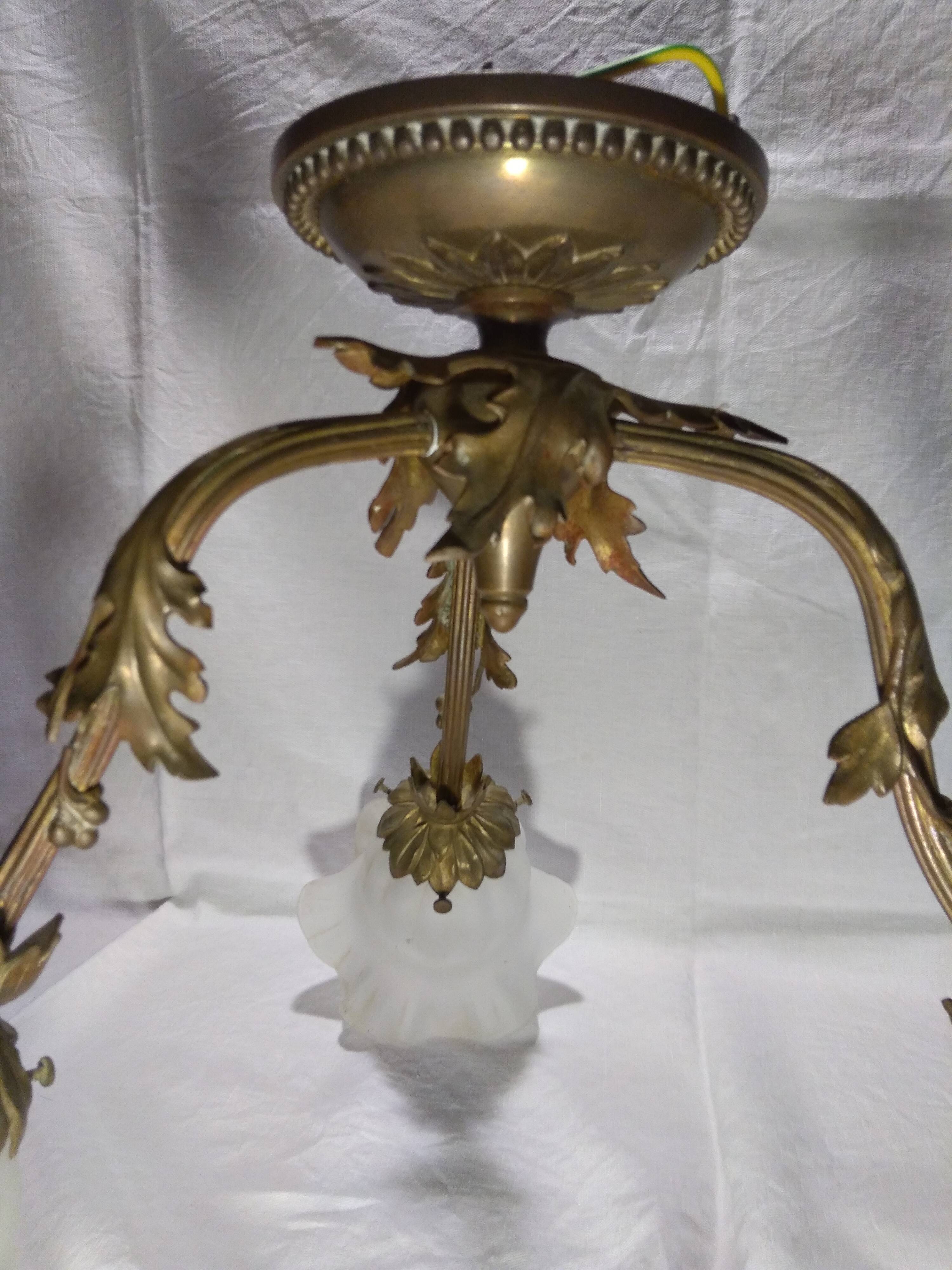 Old art nouveau chandelier