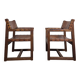 Ensemble de 2 fauteuils brutalistes de Biosca, Espagne, années 1950
