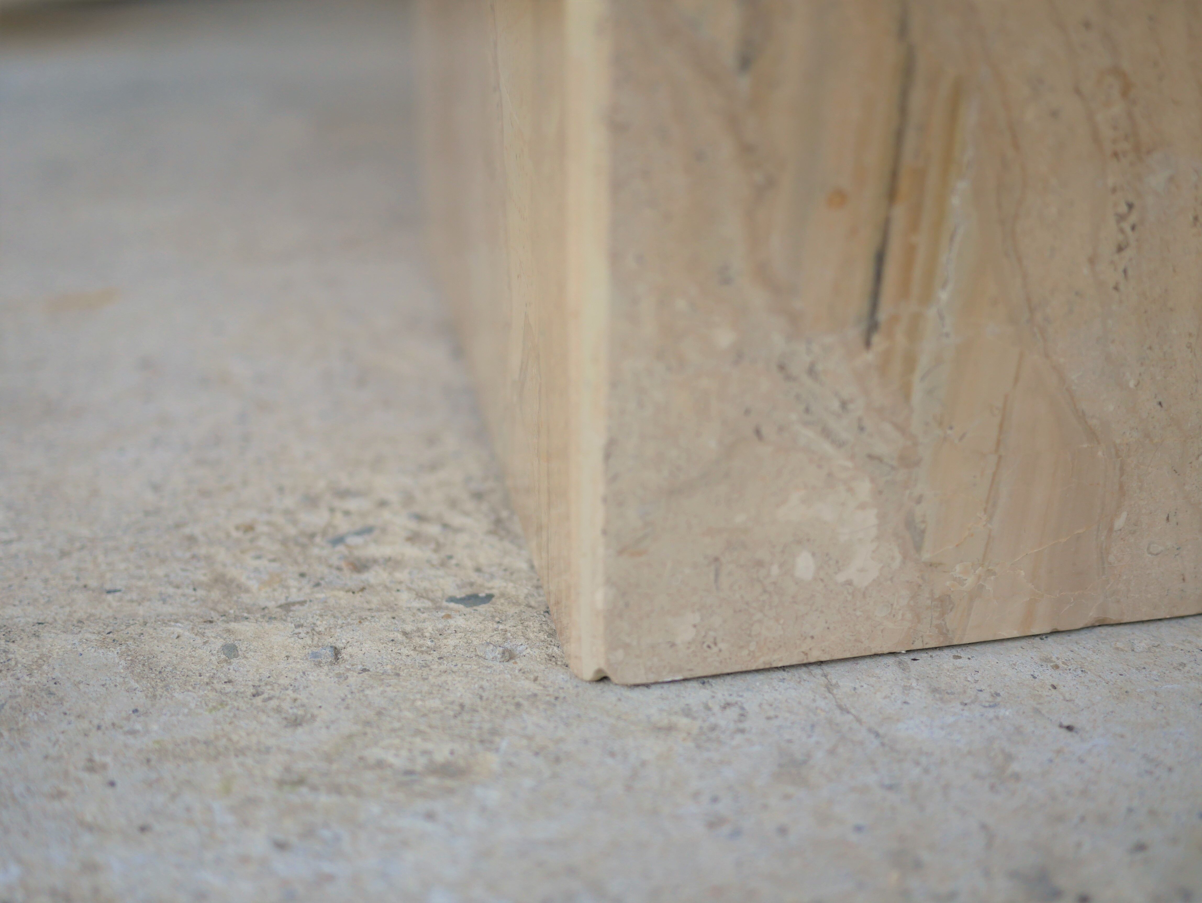 Series of 3 vintage marble coffee tables