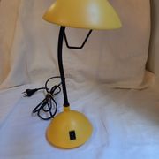 Yellow desk lamp, adjustable, Mathias, 1980s