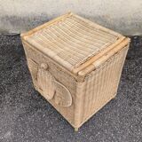 Vintage rattan chest