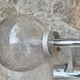 70s glass wall lamp