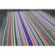 Vintage Turkish Oushak Handmade Wool Cotton Blue Pink Runner Rug 158x246