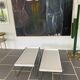 Paire de tables basses vintage trays Katell