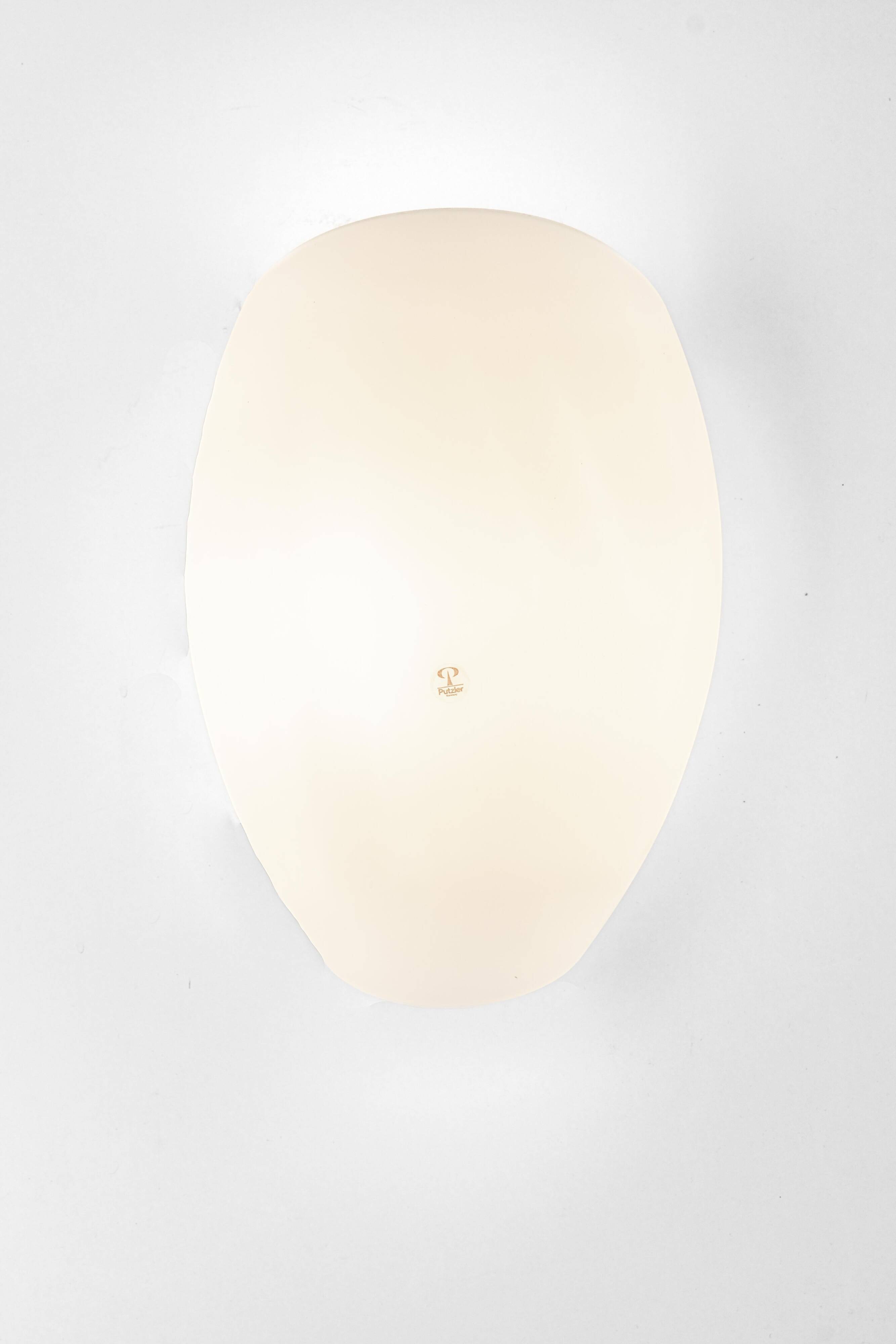 Pair of opaline glass wall sconces by Peill & Putzler, Germany