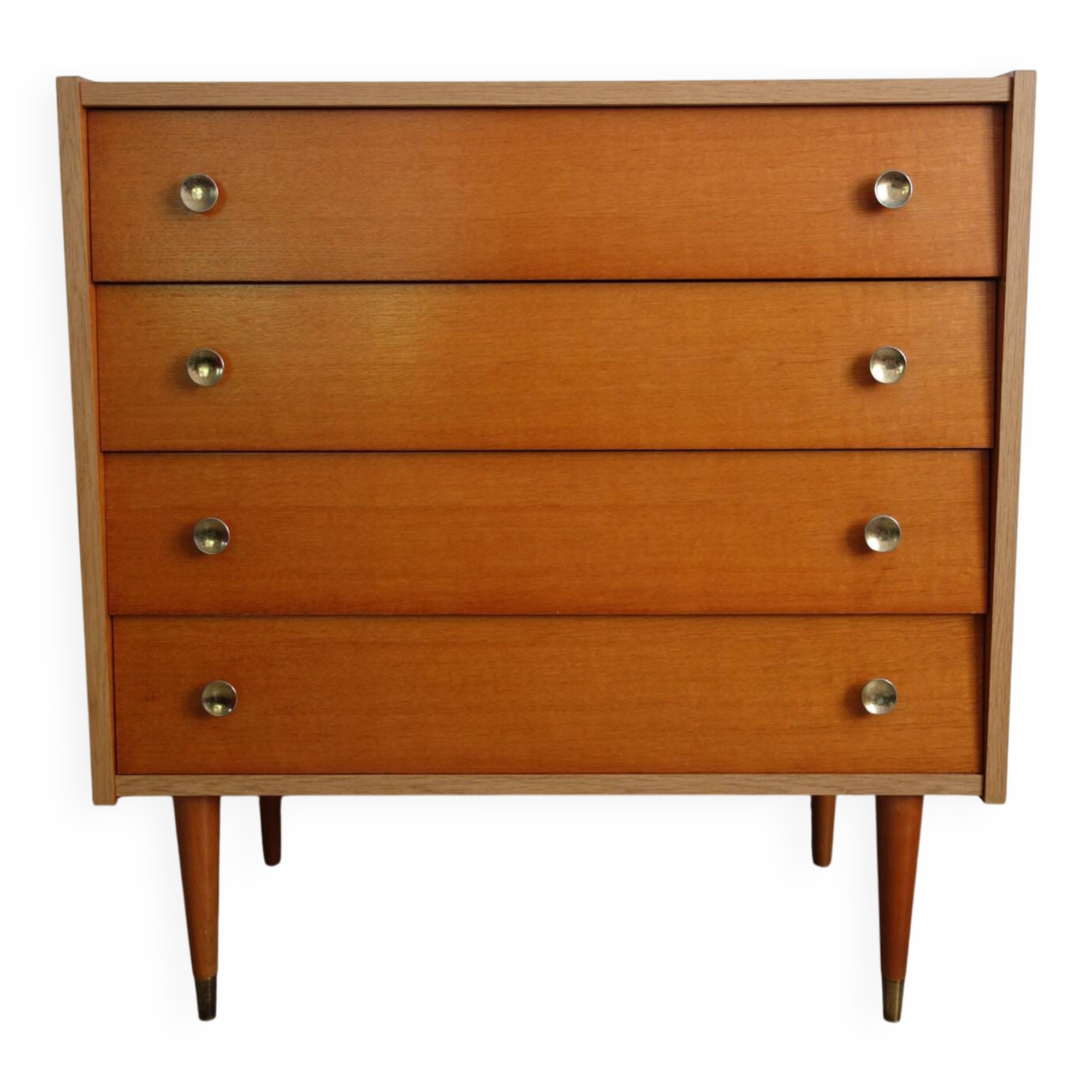 Vintage chest of drawers with 4 drawers from the 1970s.