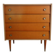 Vintage chest of drawers with 4 drawers from the 1970s.