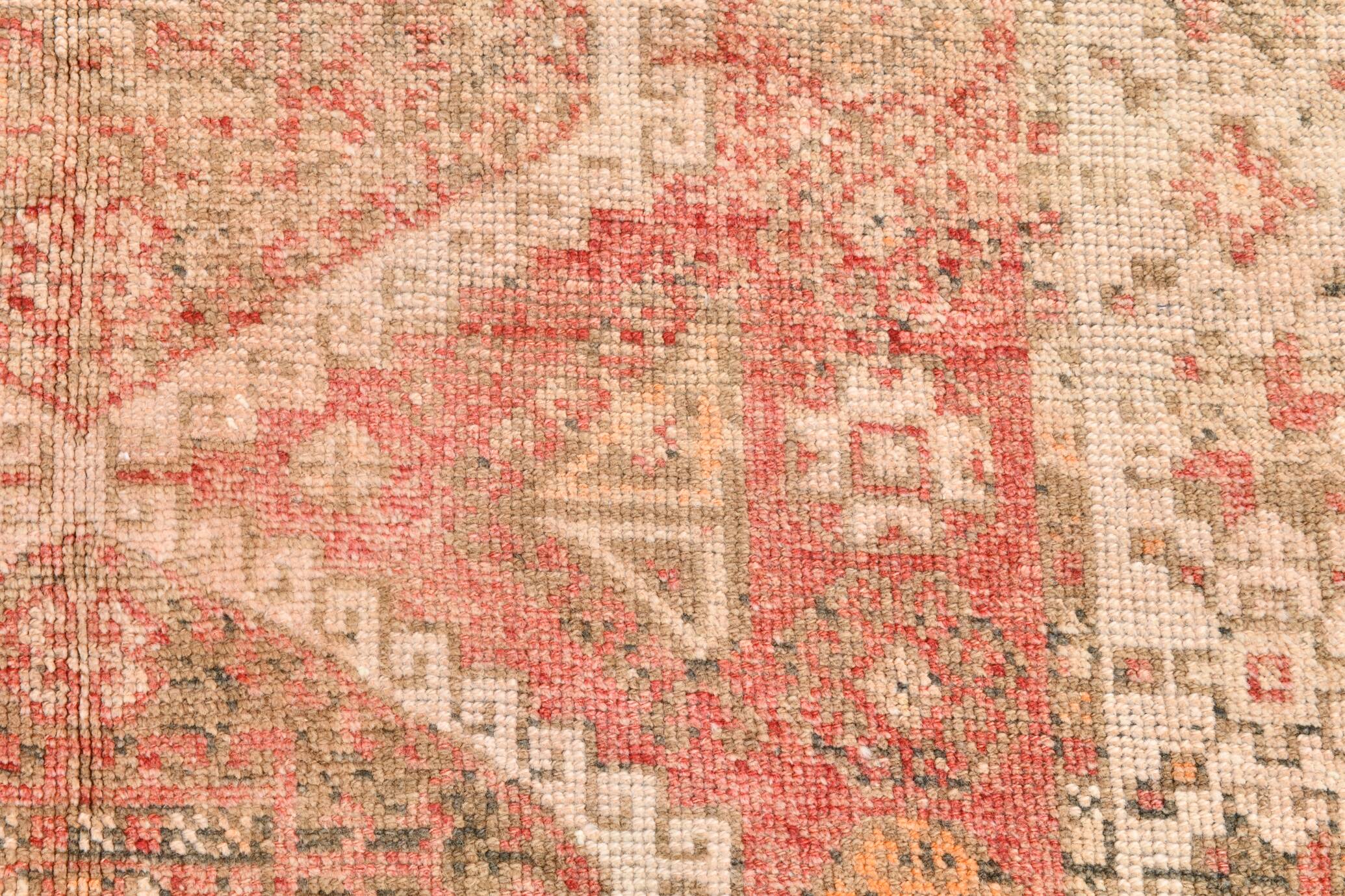 4x8 Red & Beige Oriental Persian Rug 135x255Cm SK 22292