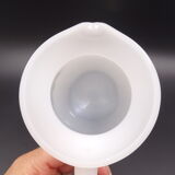 Pitcher or broc in opaline Arcopal fruit décor 1970