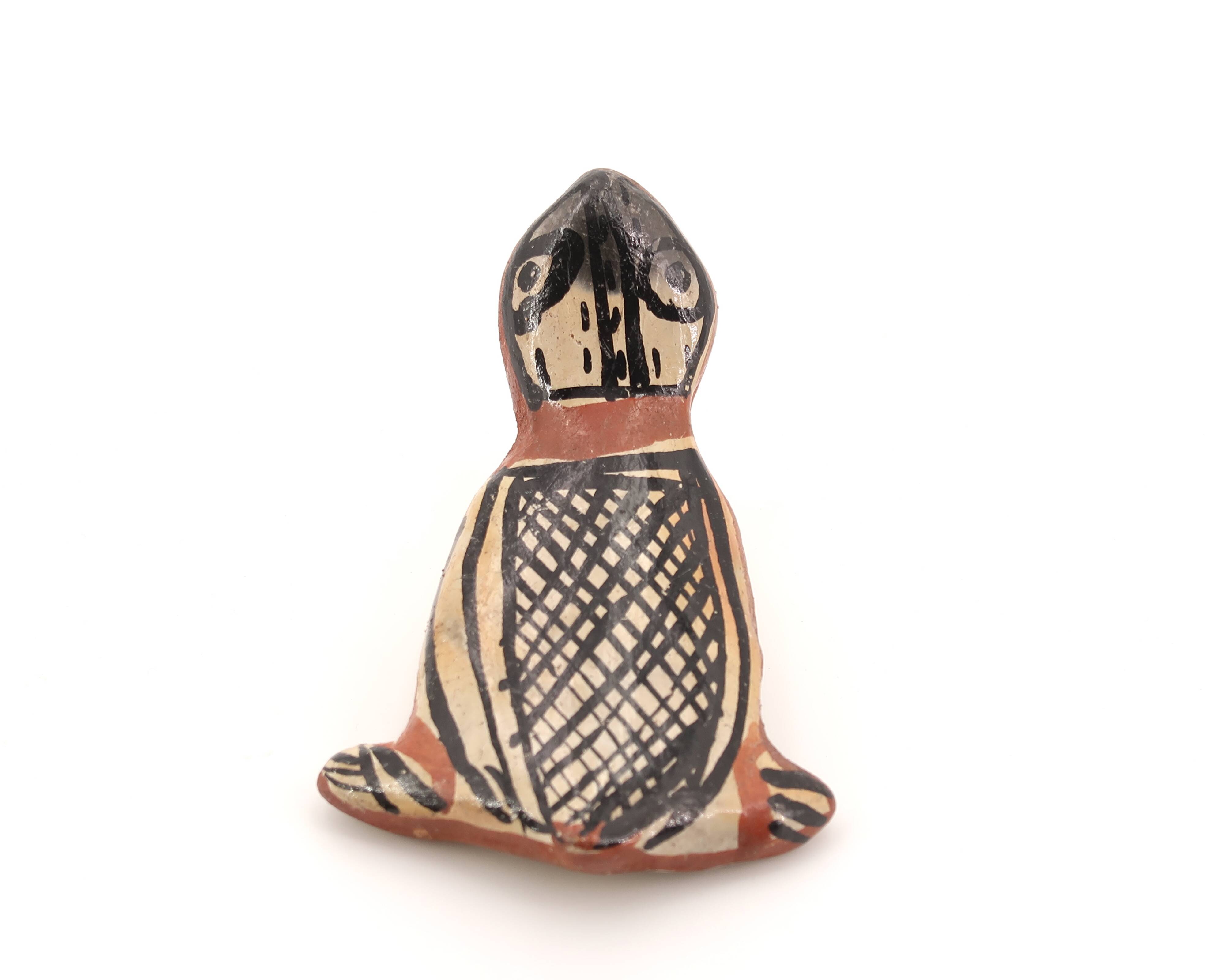Moroccan Ideqqi ceramic frog, 1970s