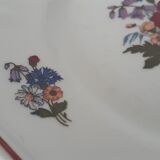 Assiette fleurie sarreguemines