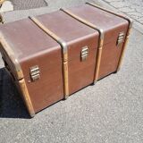 Old antique travel trunk