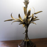 Lamp ear of wheat brass and wood
