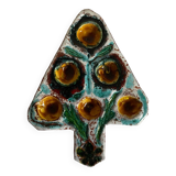 Artisanal snail plate in glazed earthenware