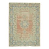Handmade Oriental Contemporary 1980s 291 cm x 414 cm Beige Wool Carpet