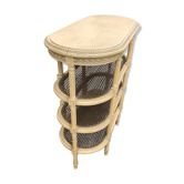 Wooden saddle on three shelves