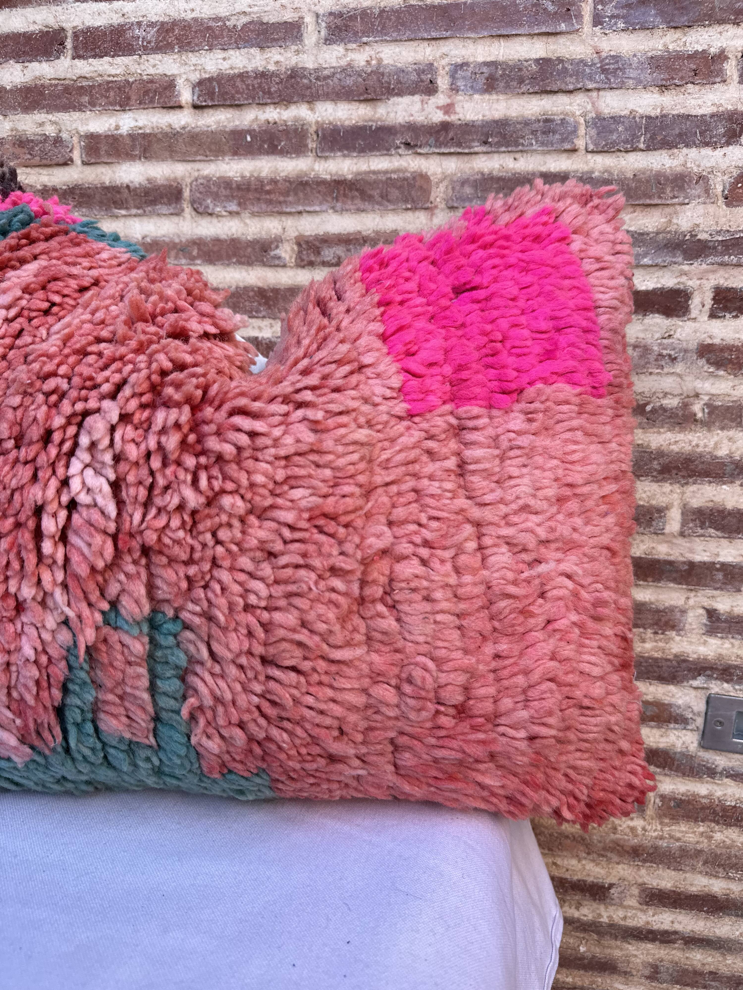 Beautiful vintage Berber Kilim cushion from Morocco