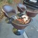 Set of 4 vintage Pierre Guariche chairs