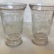 Pair of old deer vases deer molded glass