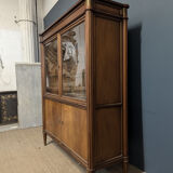 Louis XVI style cherry wood display case