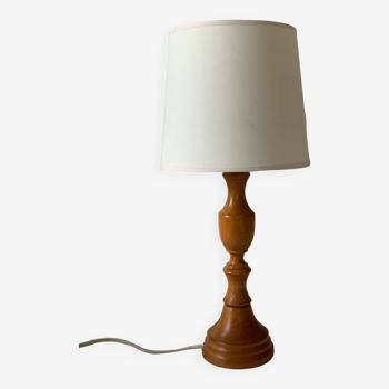 Lampe pied bois vintage