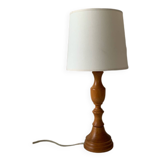 Lampe pied bois vintage