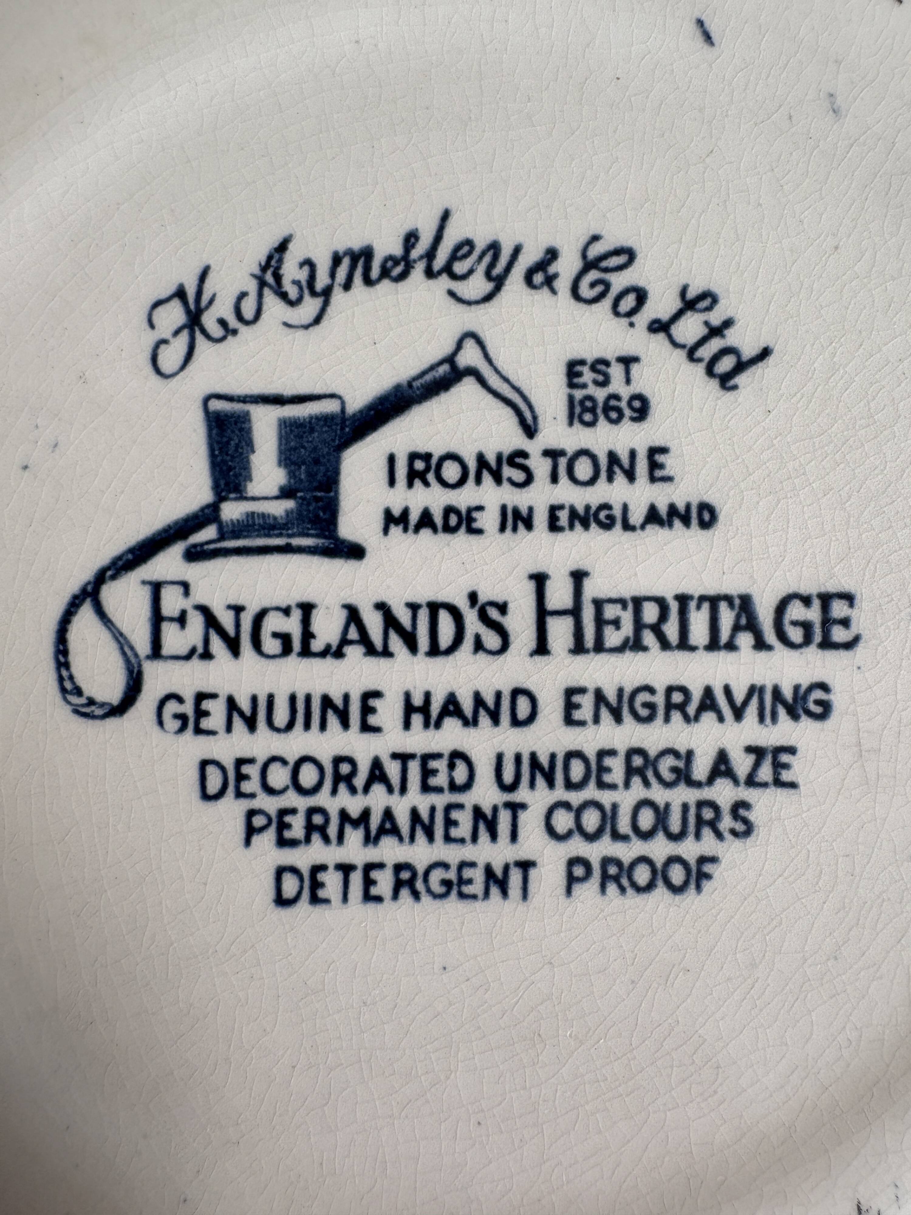 Set of 2 England's Heritage porcelain plates