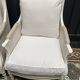 Pair of Louis XVI style caned Bergère armchairs