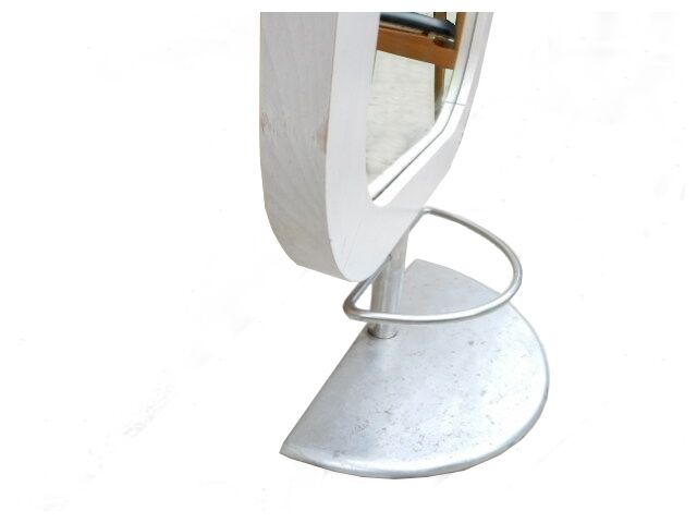 Miroir de coiffure professionnelle sur pied et mural vintage