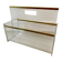 80s Plexiglas and brass magazine rack