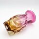 Vase Studio Glass Josef Hospodka Chribska Sommerso Feuille Argent