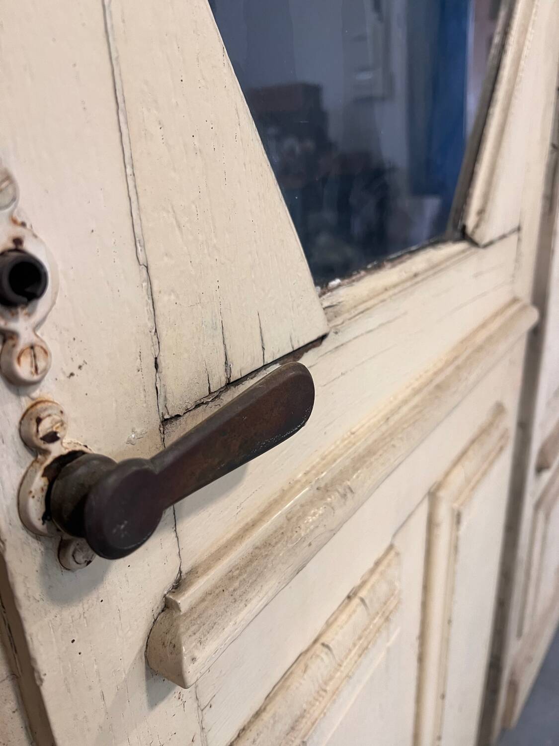 Art Deco double-leaf glass door