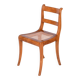 Biedermeier Chair in Cherry Tree & Rattan, Austria, 1830s