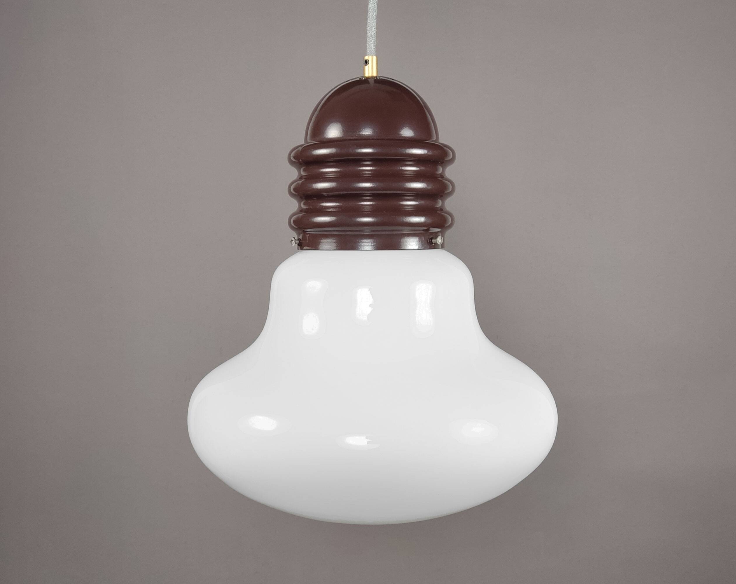 Vintage 1970s Italian Murano 'Bulb’ Pendant Lamp by Enrico Tronconi
