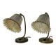 Lot de 2 lampes de table art déco, années 50