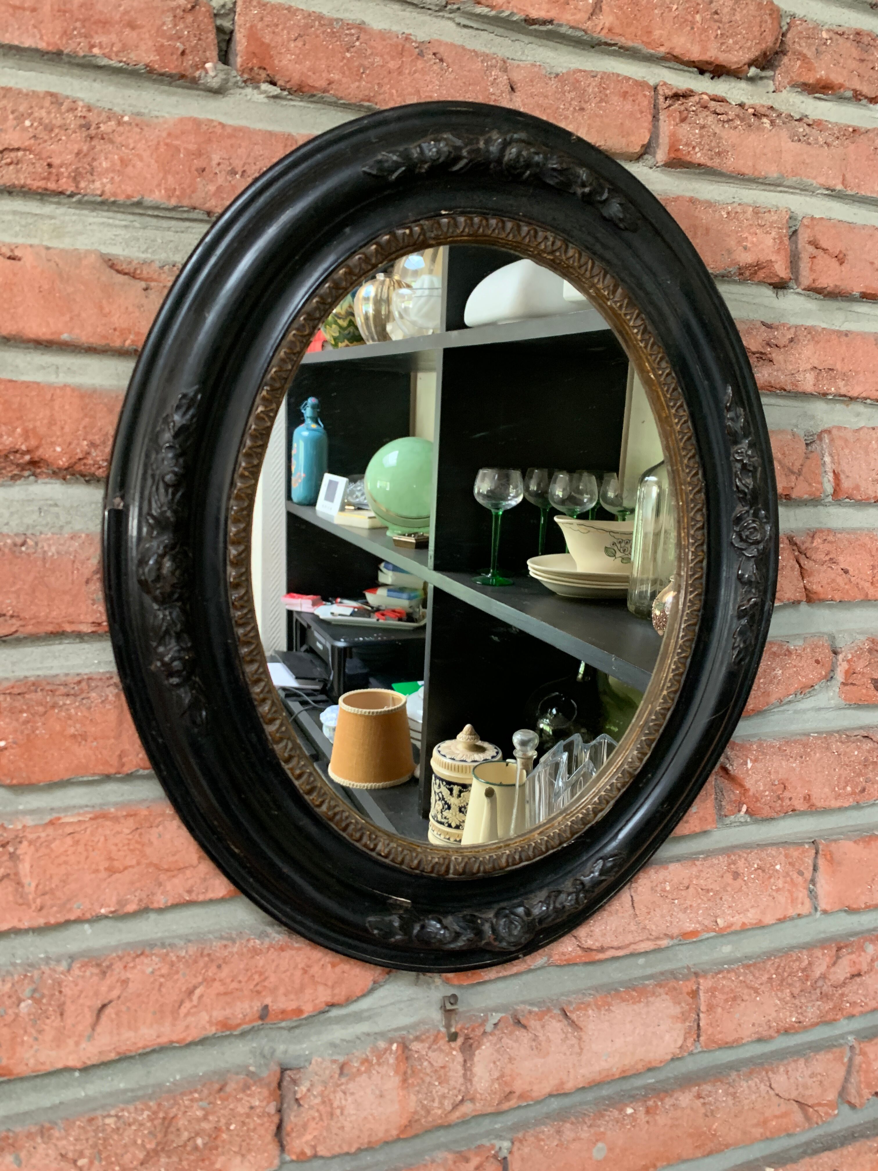 Miroir ovale 37x31cm