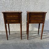 Pair of Louis XVI style bedside tables