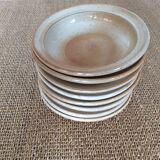 Series of 8 stoneware plates